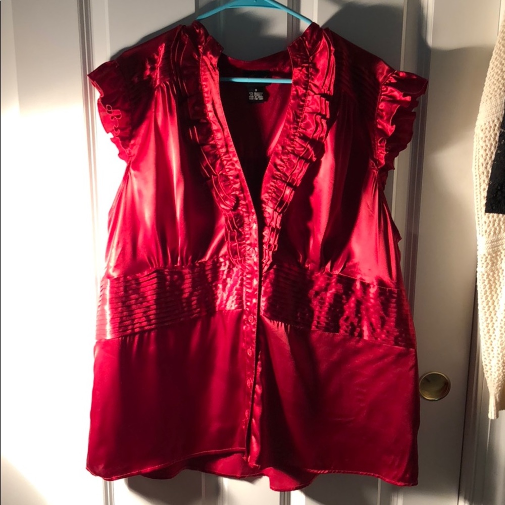 Satin torrid dress blouse